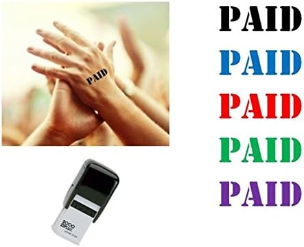 Paid Hand Stamp - Suitable for Festivals, Parties, Clubs, Special Events, Bars etc.