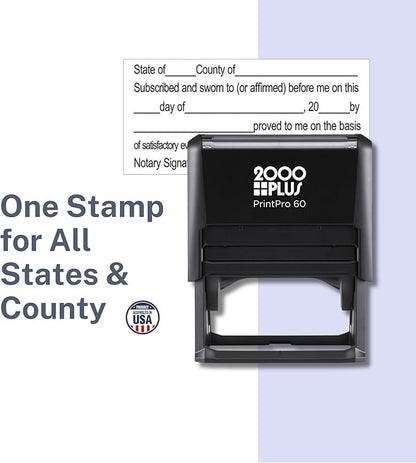 Professional Jurat Notary Stamps Self Inking Stamp for Sworn and Subscribed Notary Rubber Stamp