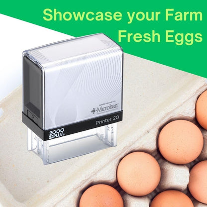 Farm Fresh Egg Carton Personalized Stamp [Your Farm Name]