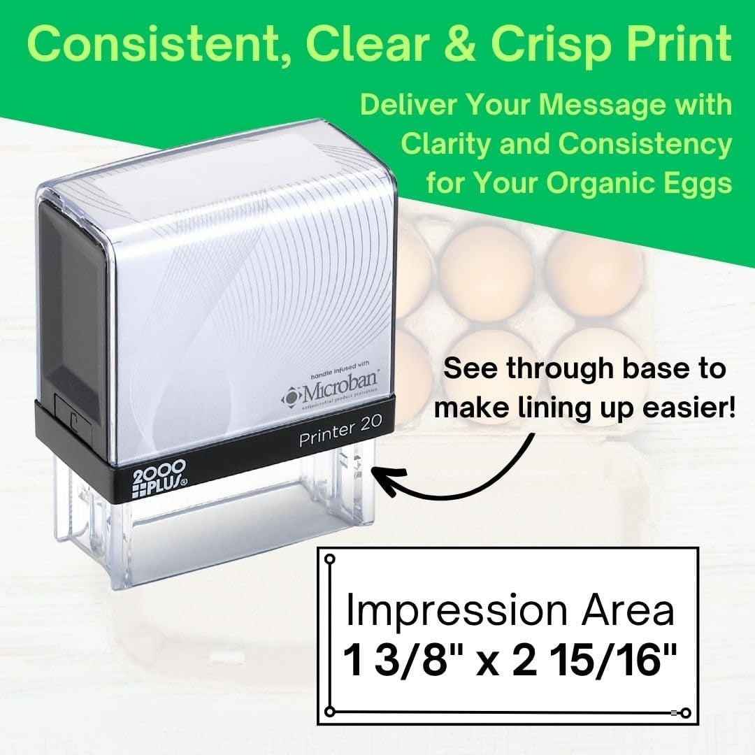 Farm Fresh Egg Carton Personalized Stamp [Your Farm Name]