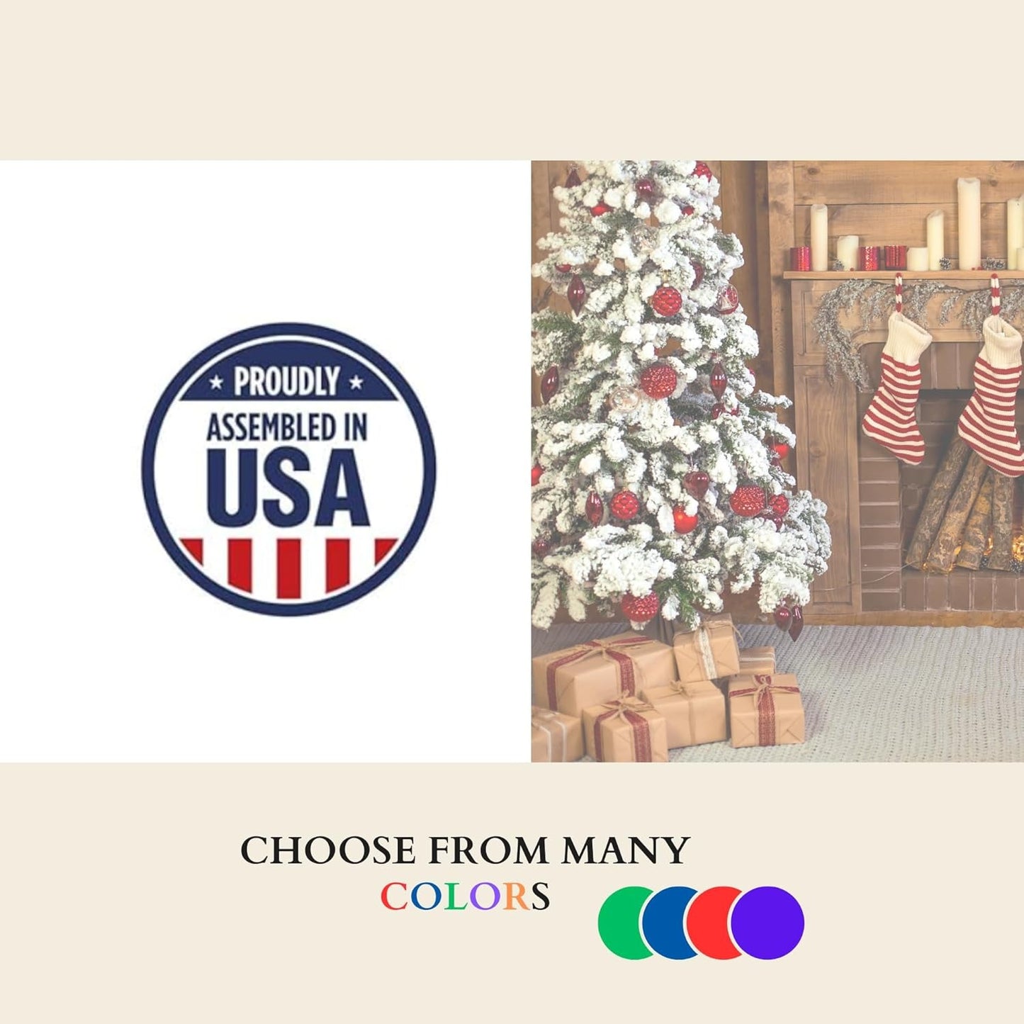 Festive Holiday Family Name & Return Address Personalized Stamp
