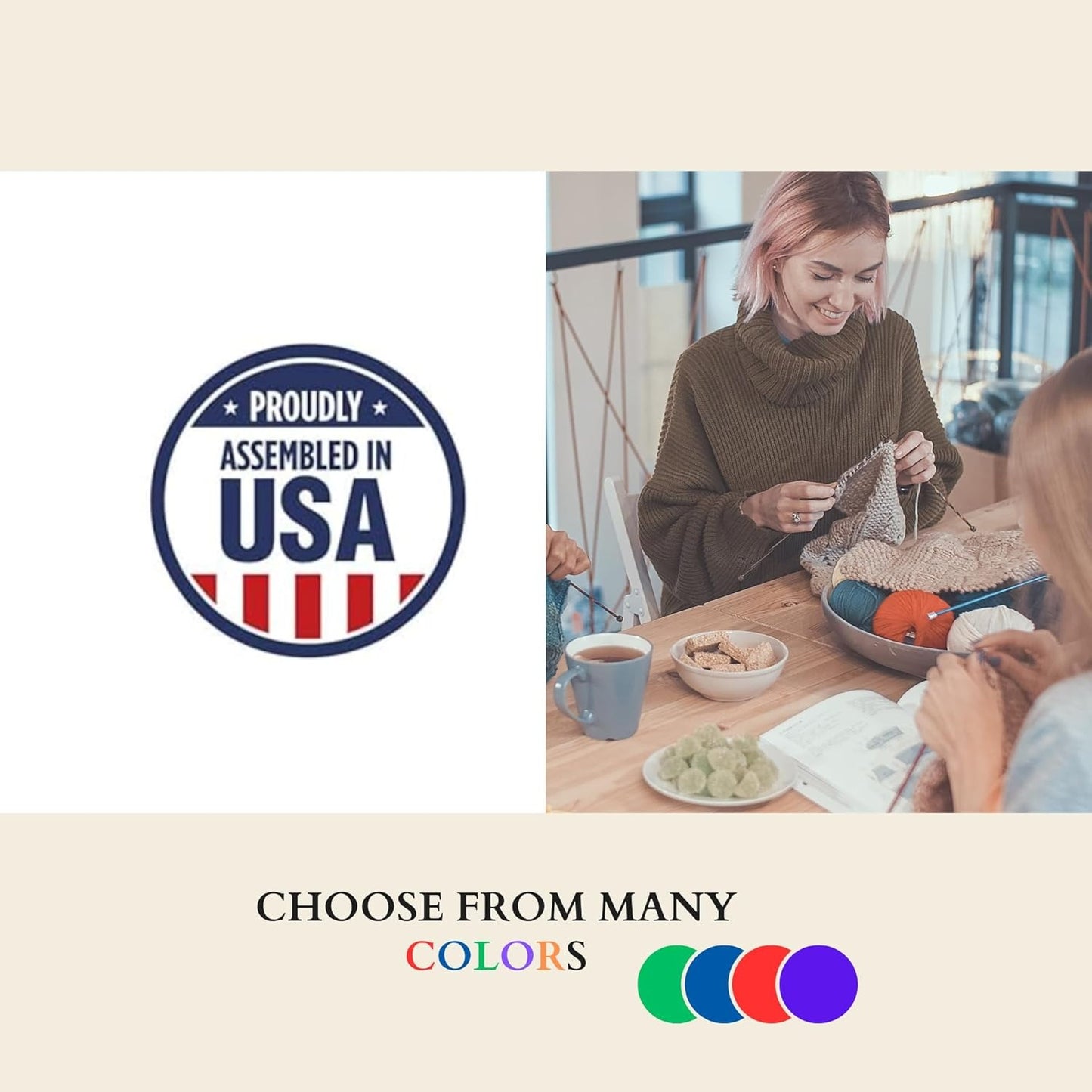 Made in USA' Stamp Self-Inking – Compact Stamp for Local Businesses, Handmade Goods, and Craft Branding